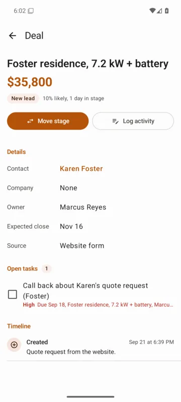 Rift CRM screenshot 3