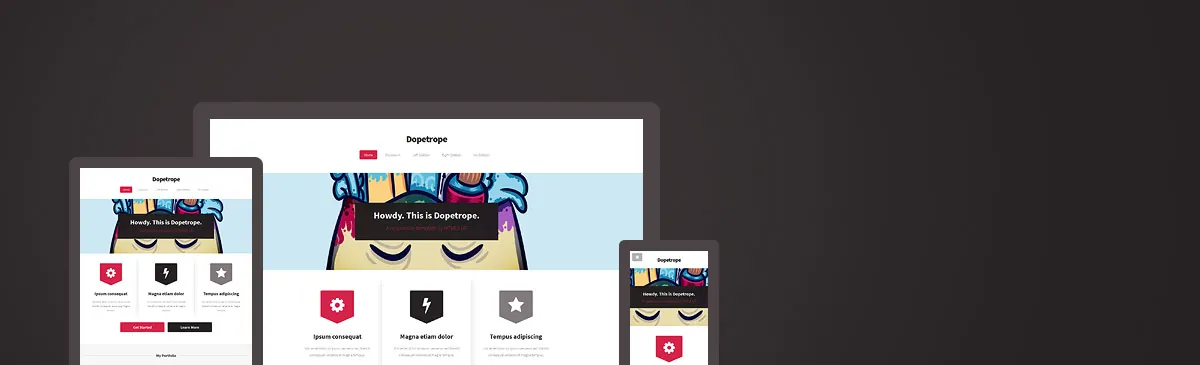 Dopetrope template preview