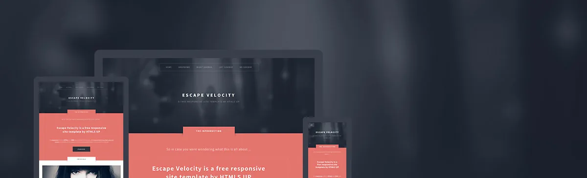 Escape Velocity template preview