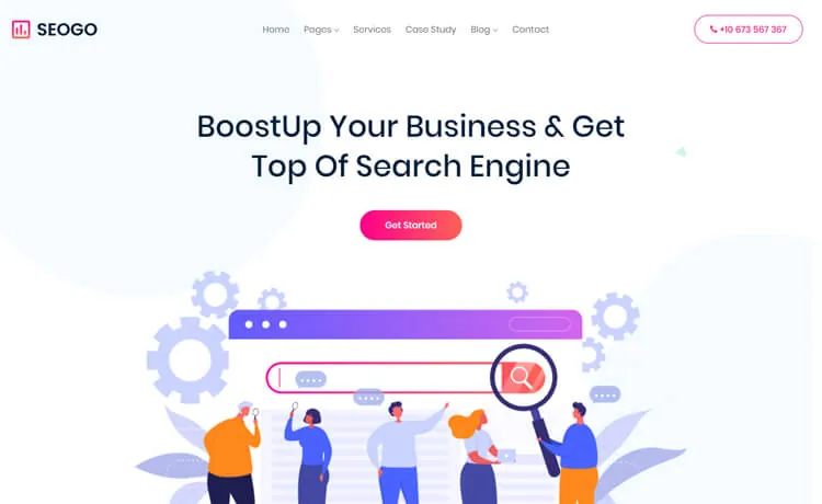 SeoGo template preview