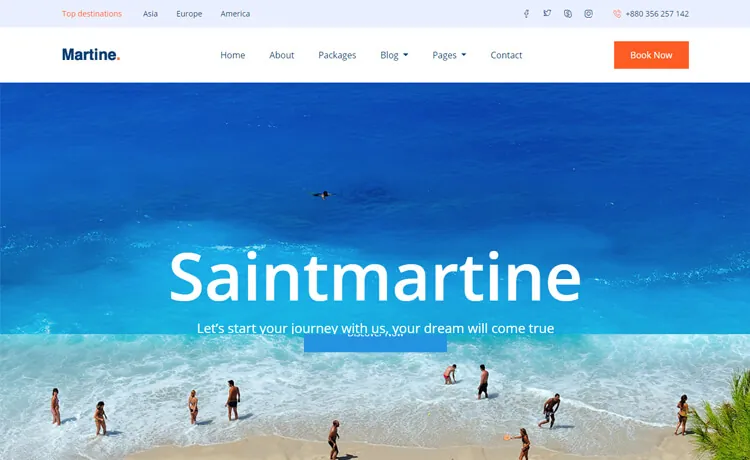 Martine template preview
