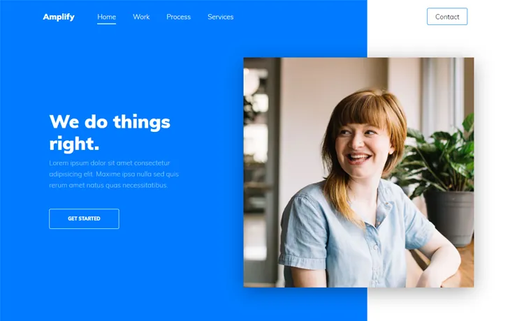 Amplify template preview