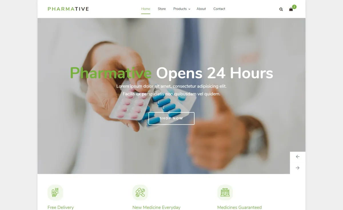 Pharma template preview